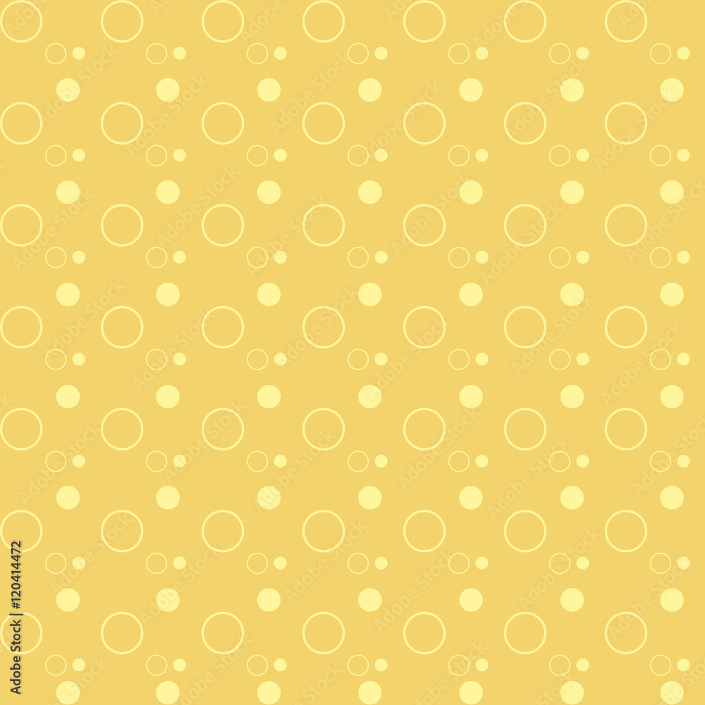 Yellow circle material pattern