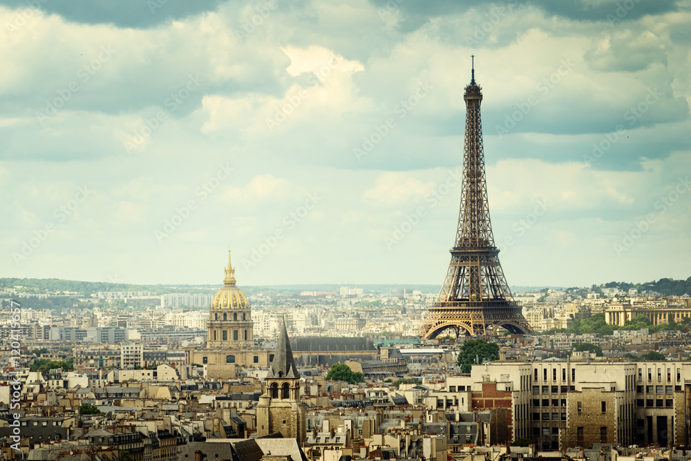 Fototapeta View on Eiffel Tower, Paris, France