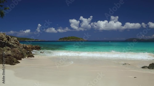 panning video of Turtle Bay, Caneel Bay with audio, St John, United States Virgin Islands photo