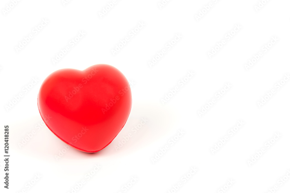 A Red heart isolated on white background A Red heart isolated on white background