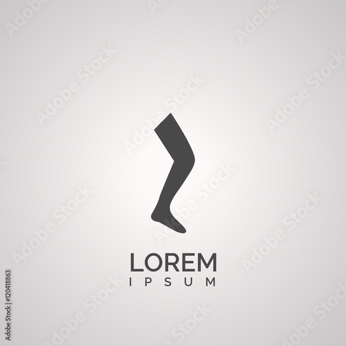 leg sign. icon design