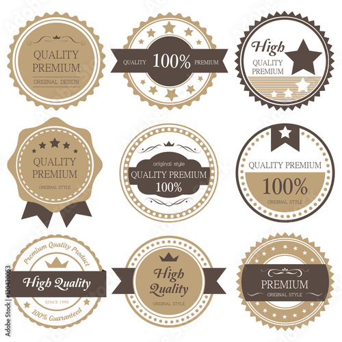 Premium, quality retro vintage label collection