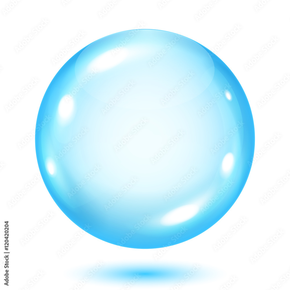Opaque light blue sphere Opaque light blue sphere
