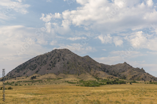 Bear Butte / A scenic mountain like butte in South Dakota.