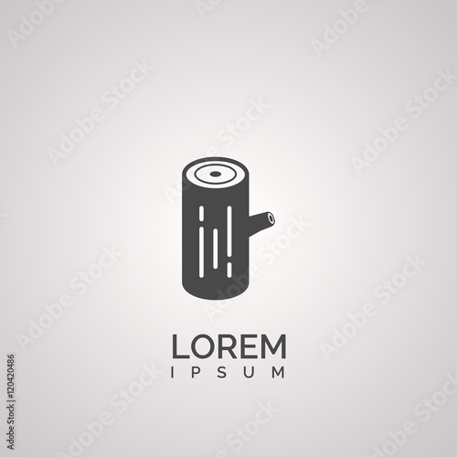 wood sign. icon design