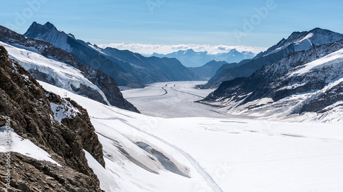 Aletschgletscher, Aussicht vom Jungfraujoch photo