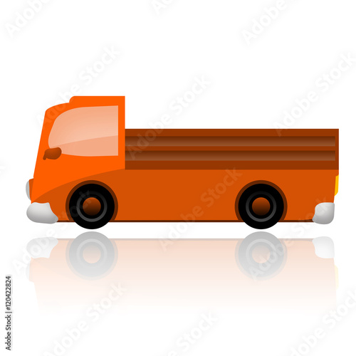 Truck isolated on white background