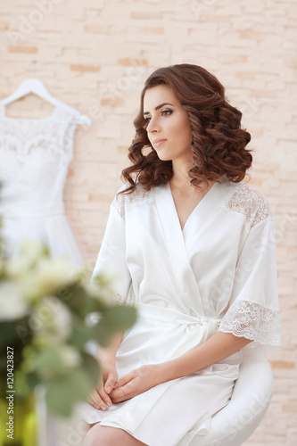 Beautiful bride waiting for...