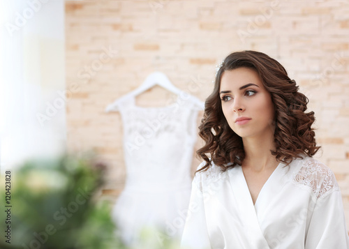 Beautiful bride waiting for...