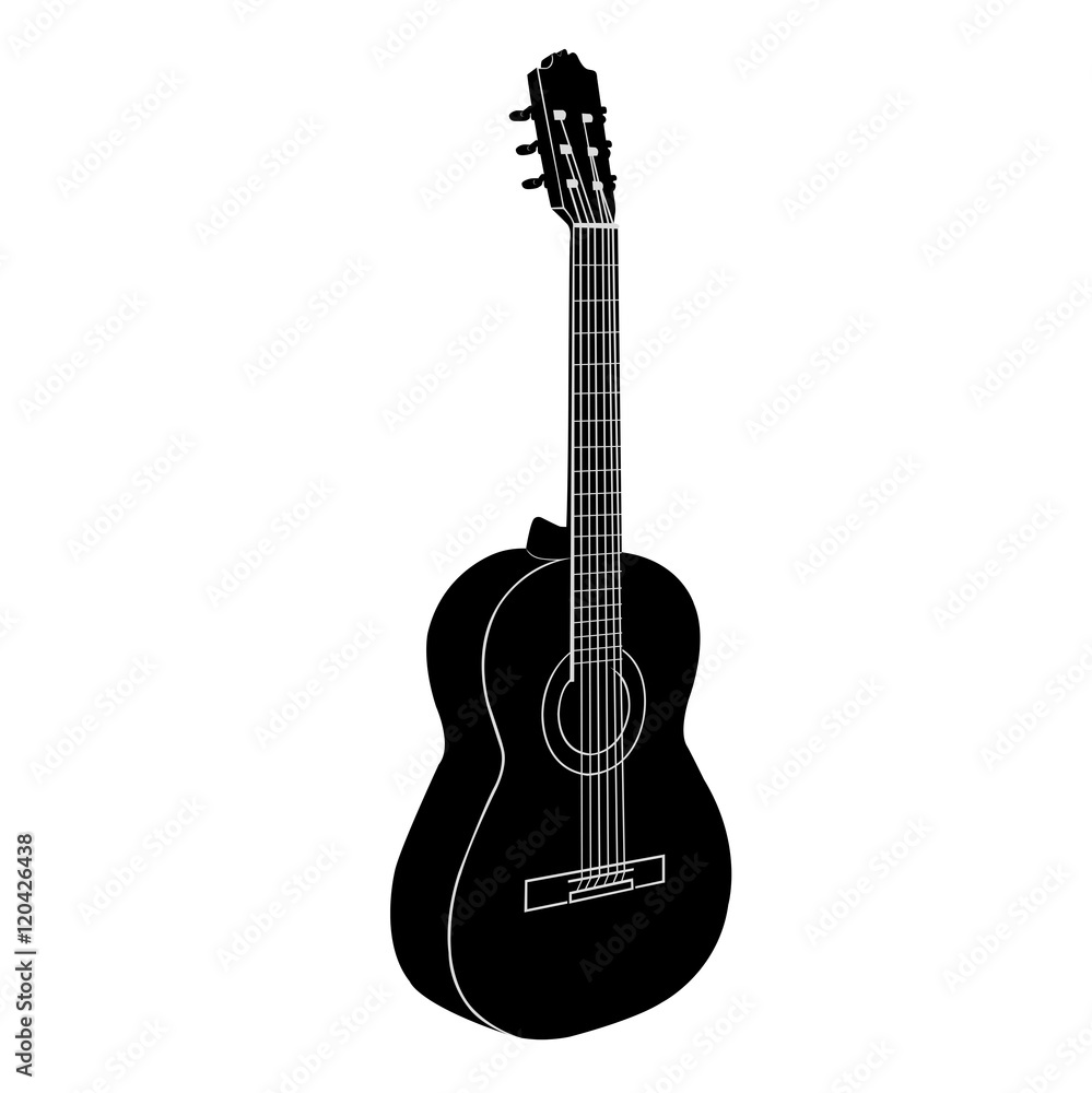 Naklejka premium Acoustic guitar.