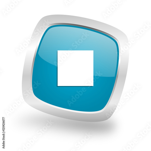 stop square blue glossy chrome silver metallic web icon Free Download stop square blue glossy chrome silver metallic web icon - GFXLoad