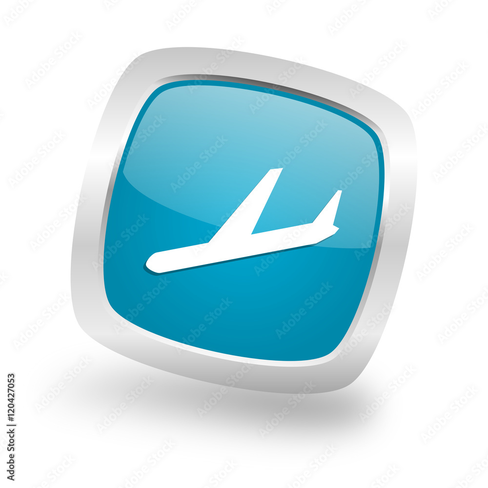 arrivals square blue glossy chrome silver metallic web icon arrivals square blue glossy chrome silver metallic web icon