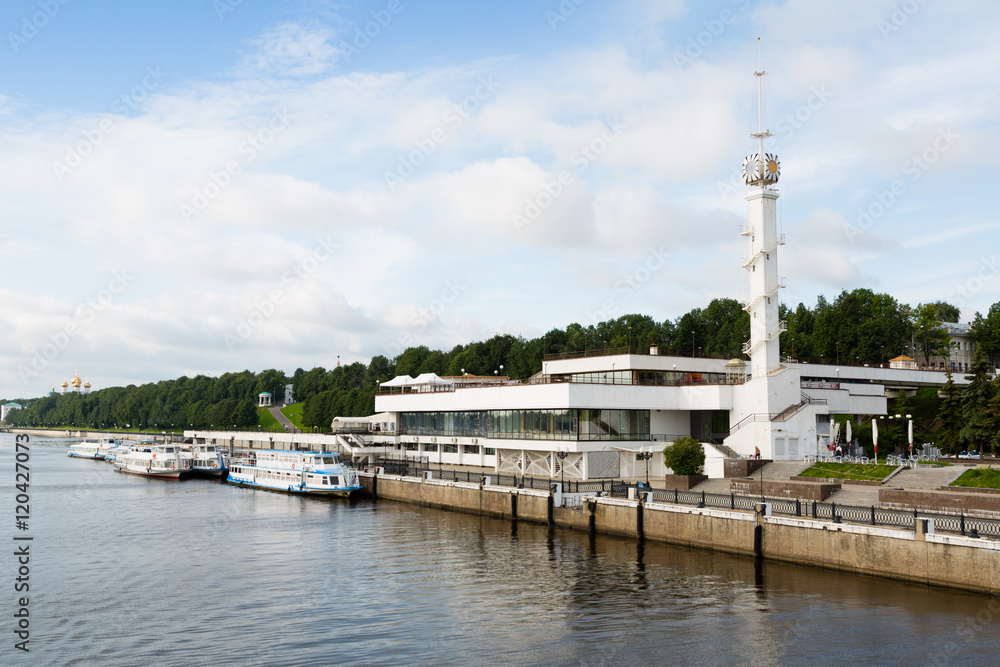 River Station on the banks of the Volga River