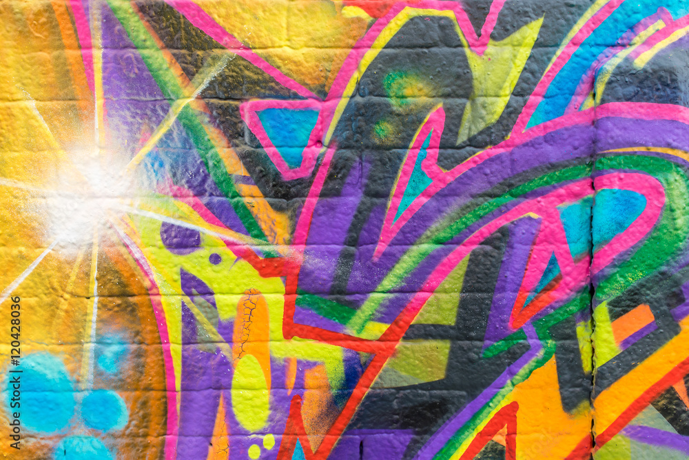 Naklejka premium Świat Graffiti