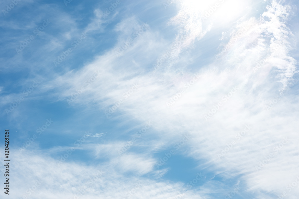 Obraz premium Blue sky with cloud