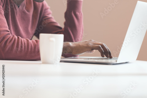 Wallpaper Mural Hands typing on laptop Torontodigital.ca