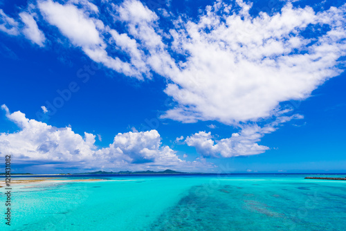 Sea, clouds, landscape. Okinawa, Japan, Asia. © dreamsky