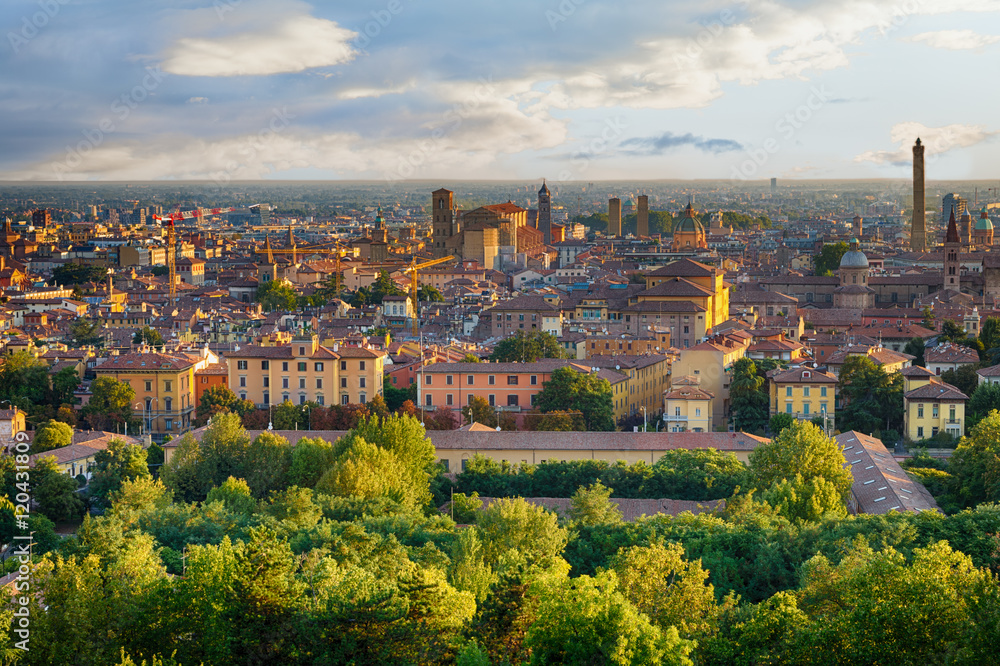 panoramic view of Bologna