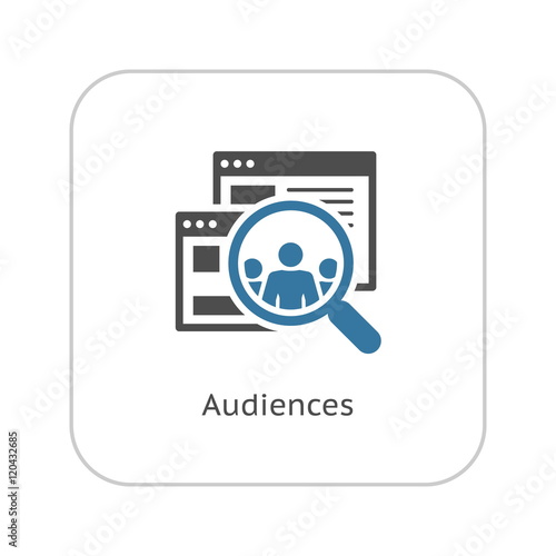 Audiences Icon. Flat Design.