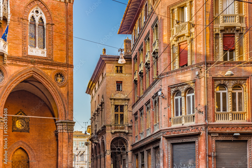 buildings in bologna, Italy