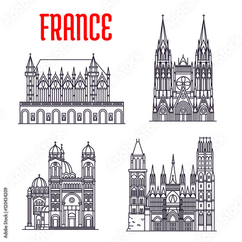 Historic buildings and sightseeings of France