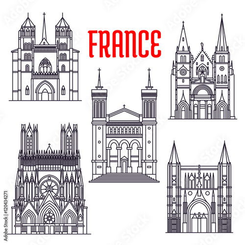 Historic buildings and sightseeings of France