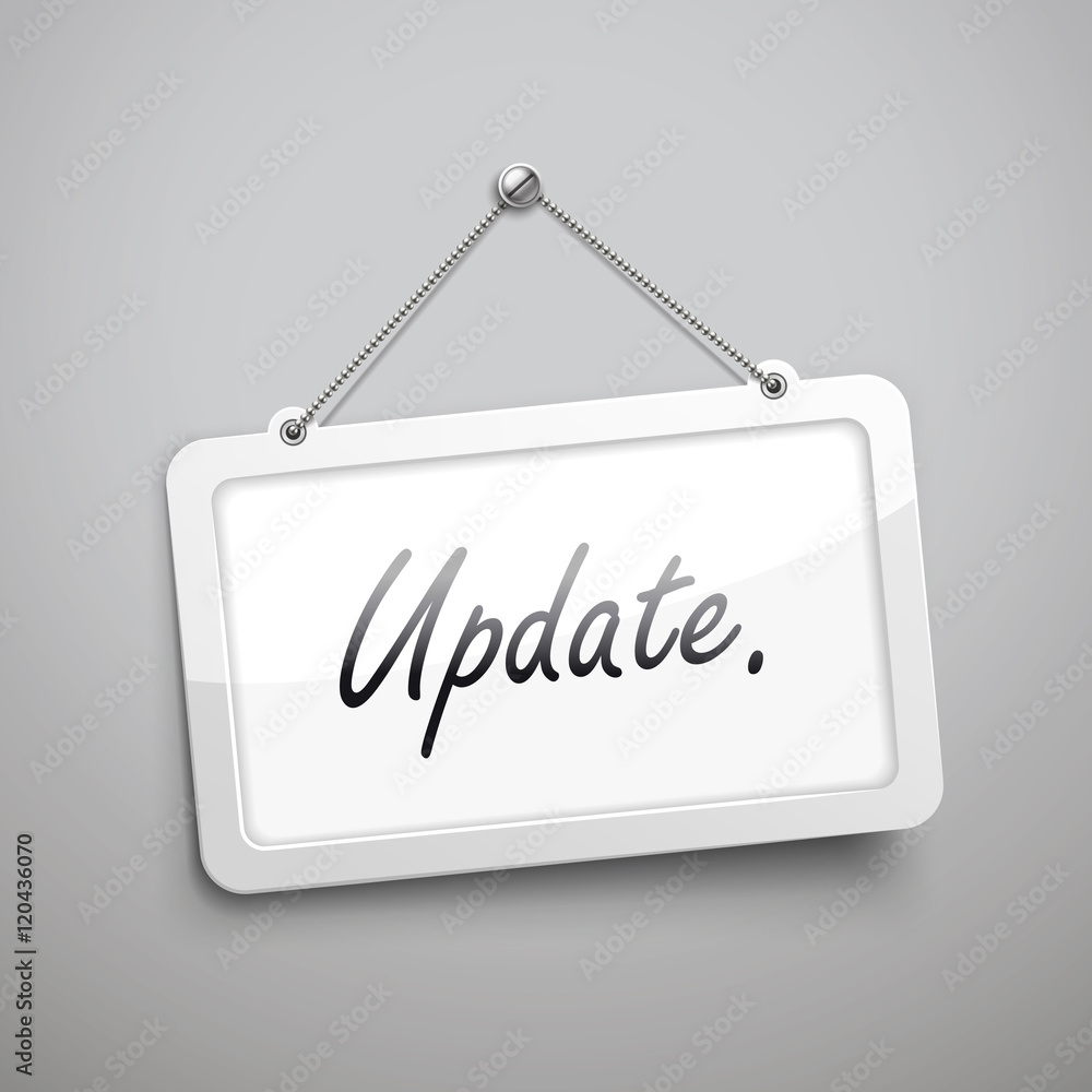 update hanging sign update hanging sign