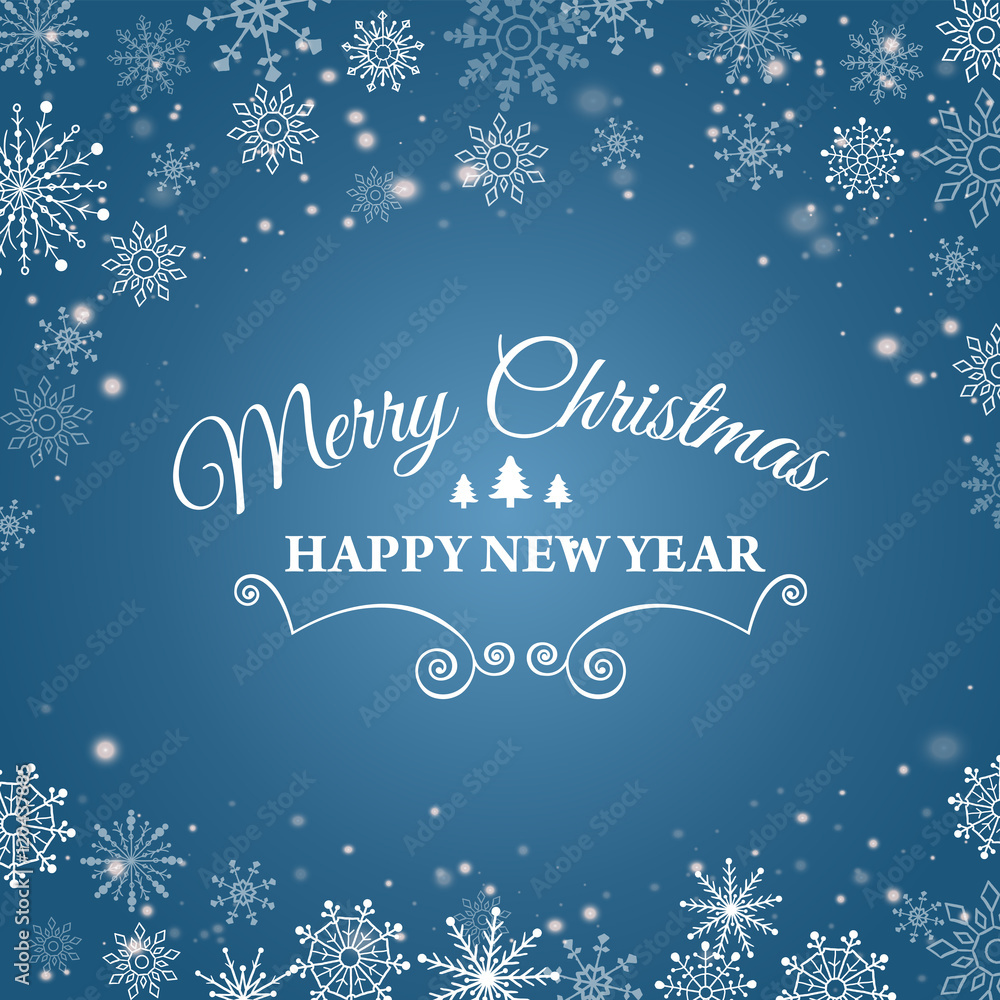 E-card for Happy New Year and Merry Christmas. Vector illustration. E-card for Happy New Year and Merry Christmas. Vector illustration.