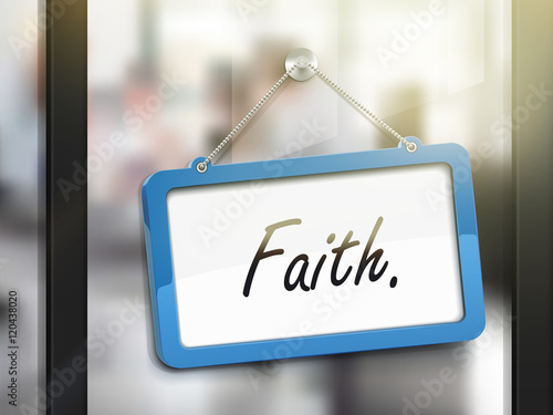 faith hanging sign