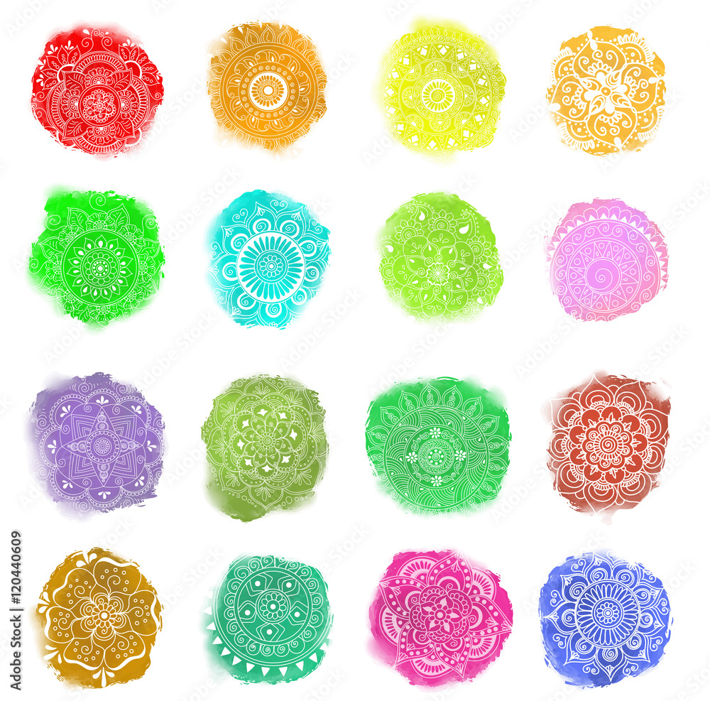 vector mandala set vector mandala set