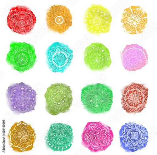 vector mandala set