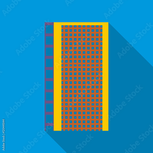 Sports playground wall bars for children icon in flat style isolated with long shadow vector illustration