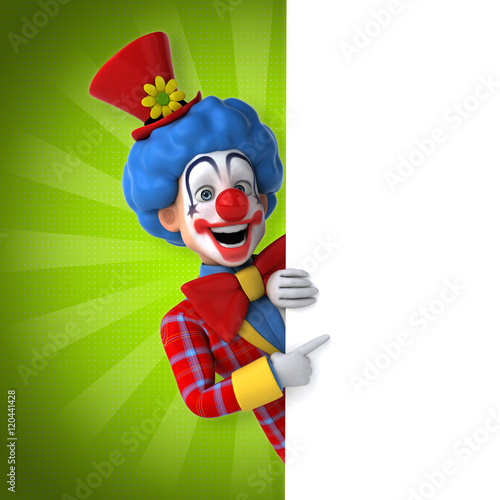 Fun clown Fototapeta