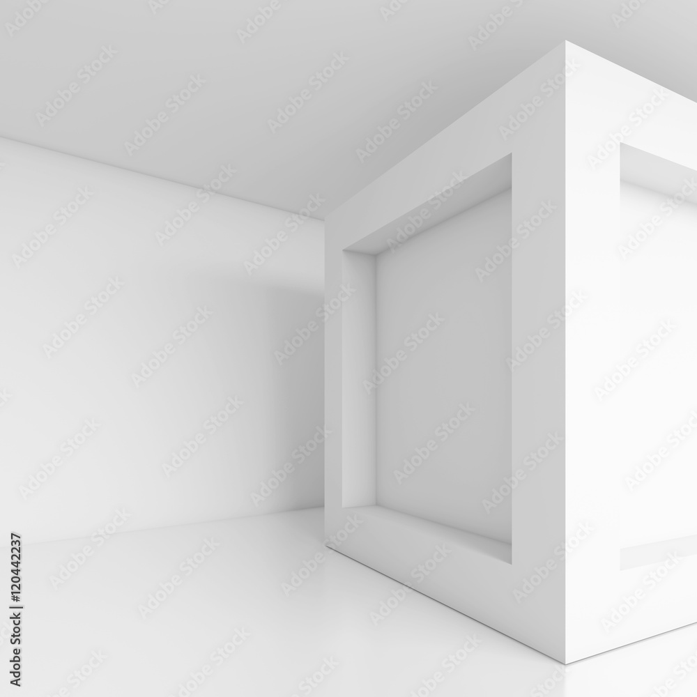 Fototapeta premium White Cubes Interior