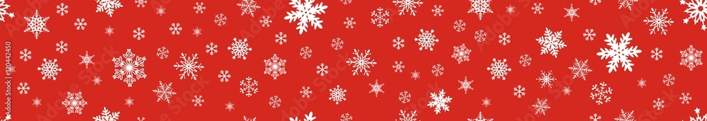 Snowflakes border. Snowflakes border.