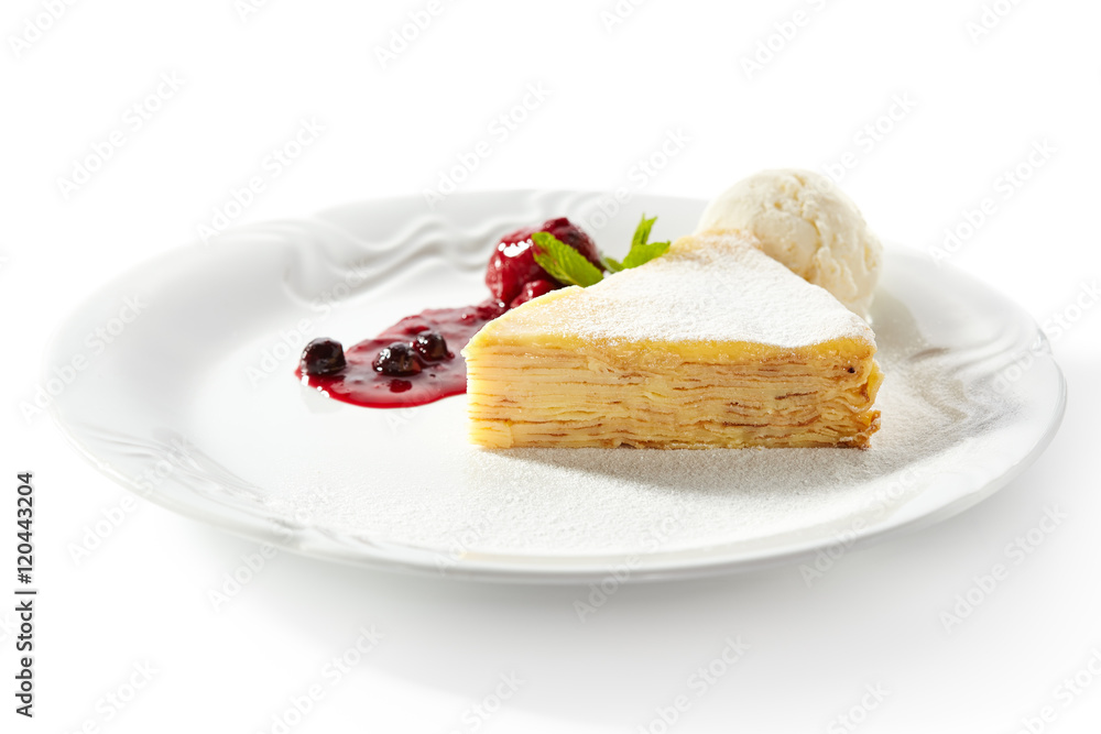 Pancake Cake with Ice Cream Pancake Cake with Ice Cream