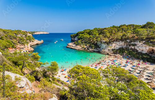 Beautiful landscape beach Cala Llombards Majorca Spain