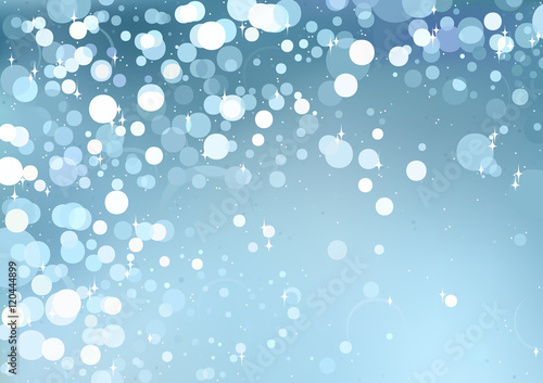 Bokeh Christmas Background - Abstract Illustration, Vector