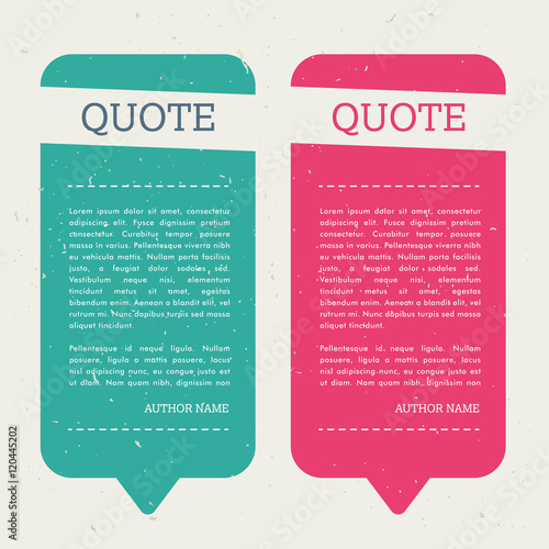 creative quote bubble set with note message