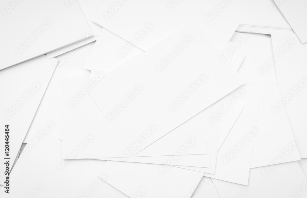 Close up of white Business cards . Close up of white Business cards .