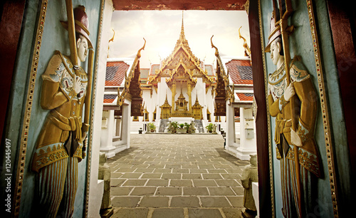 The entrance Temple of the Emerald Buddha, Wat Phra Kaew, Thailand.
 photo