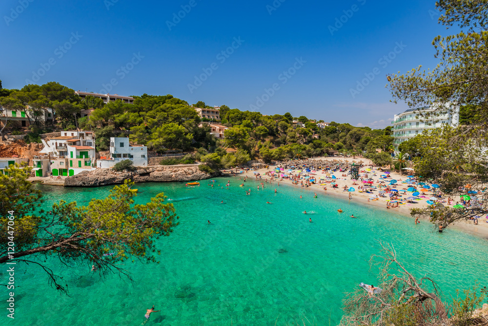 Beach Summer Holiday Mediterranean Sea Spain Majorca 