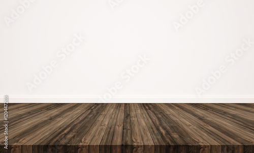 hardwood floor and white wall