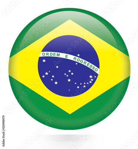 Brazil flag button