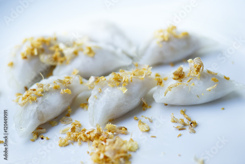 Thai style wonton with fried garlic