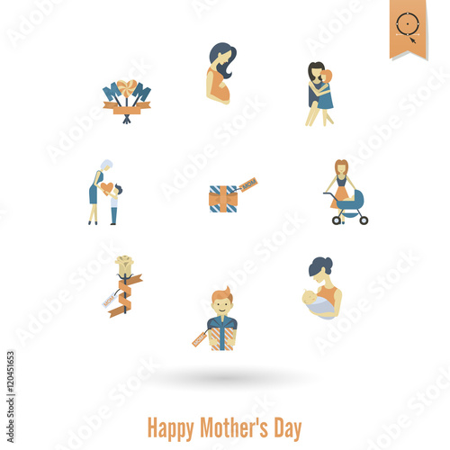 Happy Mothers Day Icons