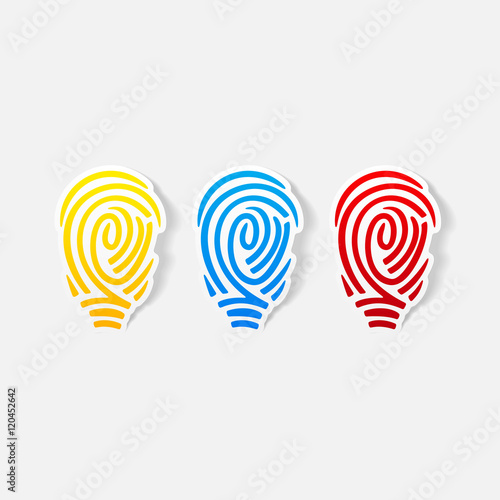 realistic design element: fingerprint
