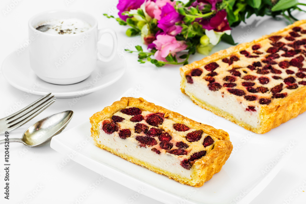 Tart with Strawberries and Curd Cream Tart with Strawberries and Curd Cream