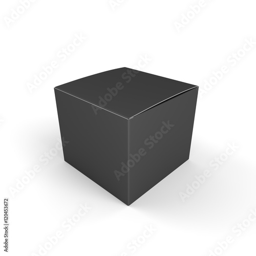 closed blank box product template