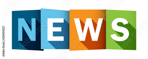NEWS Overlapping Letters Vector Icon